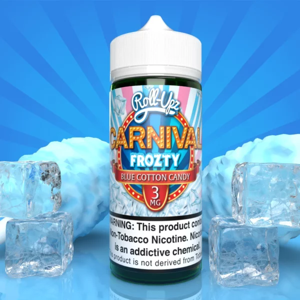 roll upz carnival blue cotton candy frozty