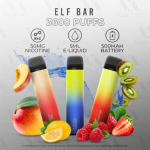 elf bar disposable 3600 puffs 5%