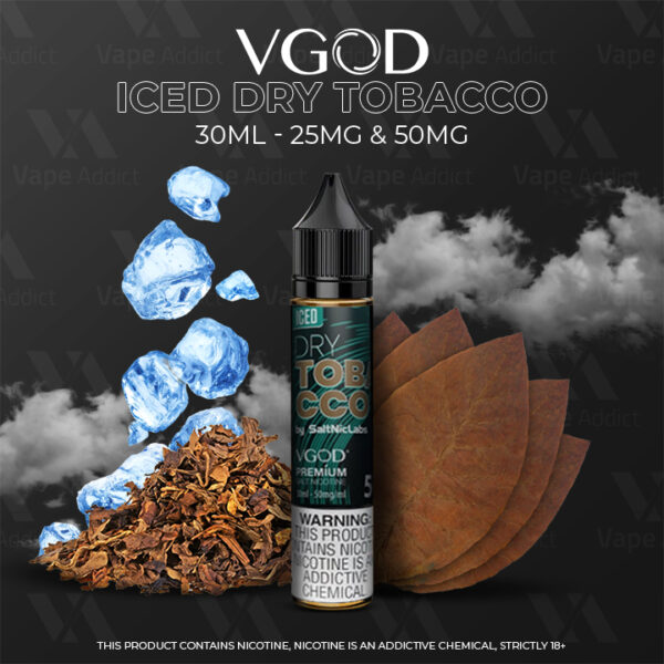 vgod saltnic iced dry tobacco